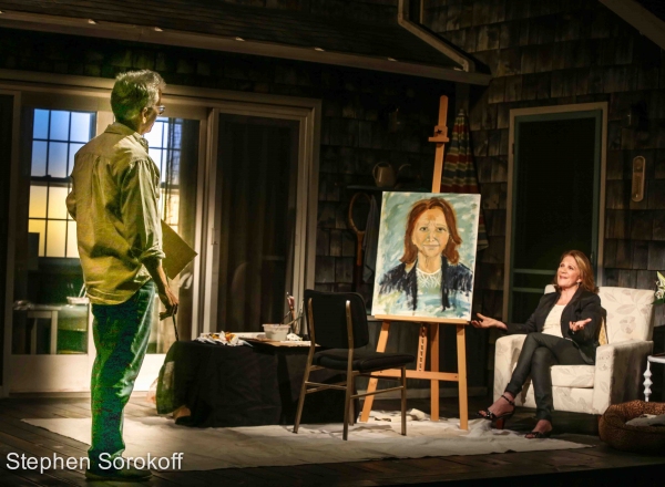 Photo Coverage: Steve Bakunas Paints Linda Lavin in PORTRAIT OF AN ARTIST Image