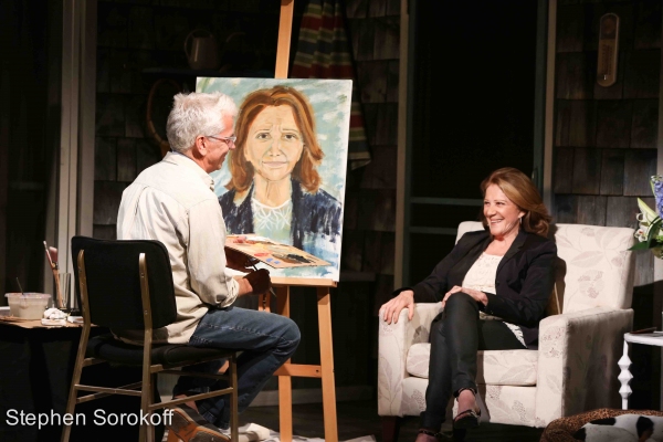 Photo Coverage: Steve Bakunas Paints Linda Lavin in PORTRAIT OF AN ARTIST Image