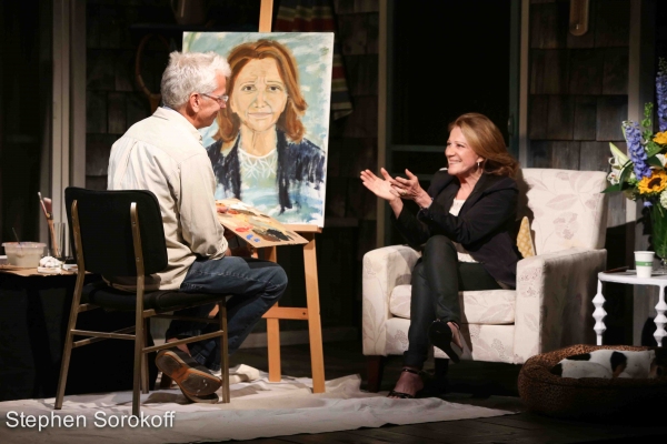 Photo Coverage: Steve Bakunas Paints Linda Lavin in PORTRAIT OF AN ARTIST Image