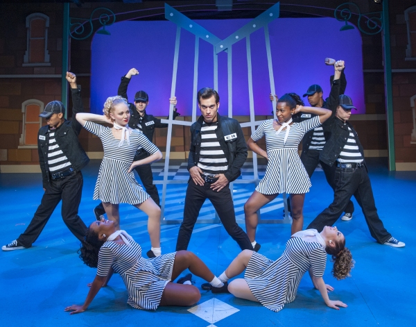 Andrew Conners as Chad and the cast perform ''Jailhouse Rock'' in Cortland Repertory  Photo