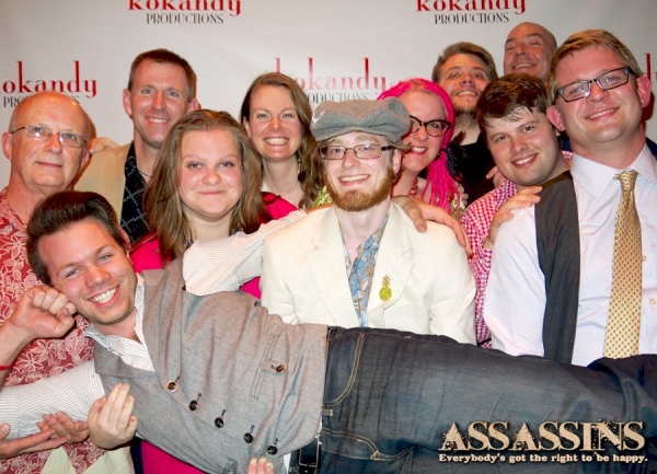 The crew of ASSASSINS. Back Row: Mark McColley, Mike Ford, Rachel Edwards Harvith, Ka Photo