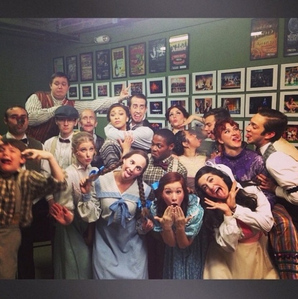 Photo Flash: Saturday Intermission Pics, June 21, Part 2 - MATILDA Hits 500, Plus NEWSIES, HERE LIES LOVE, PHANTOM and More! Image