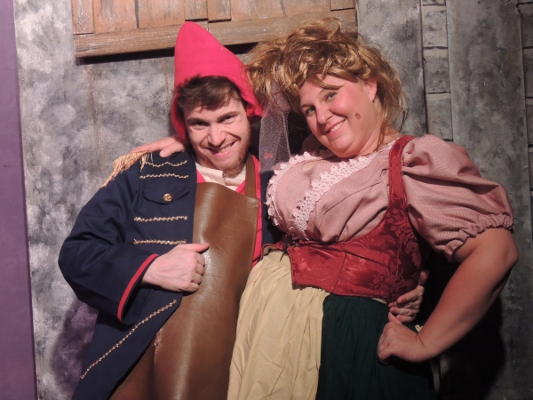 The Thenardiers - Matthew Crawford as Thenardier and Marcia Franklin as Madame Thenar Photo