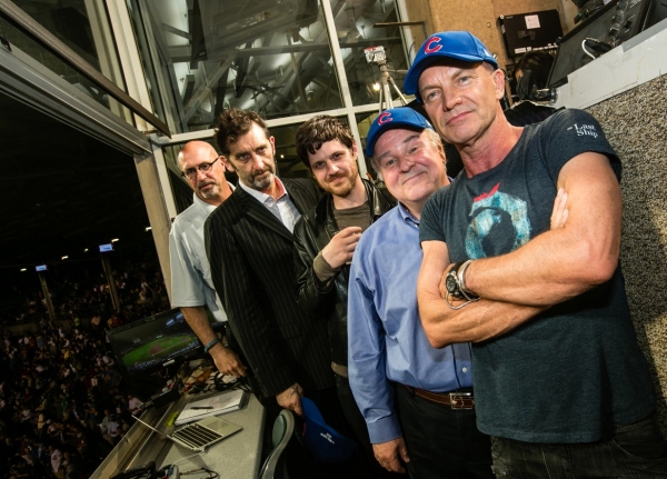 Photo Flash: Sting and the Cast of THE LAST SHIP Visit Wrigley Field for Chicago Cubs' First Pitch and Performance Image