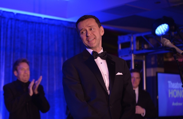 Andrew Lippa receives his award Photo