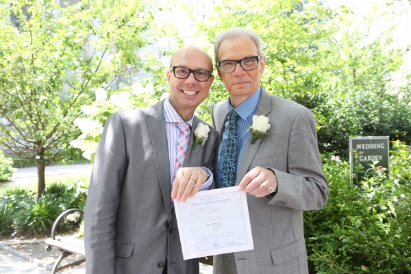 Photo Coverage: A Broadway Wedding! Richard and Preston Ridge Tie the Knot Image