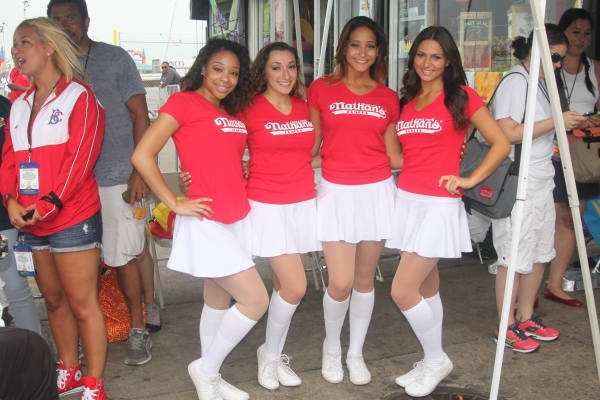 The  Brooklyn Cyclones Beach Bums: Yoyo Gentry, Nicole Garofano, Arielle Ancona and J Photo