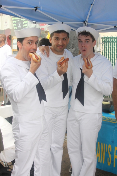 Exclusive Photo Coverage: ON THE TOWN Stars Perform at Nathan's Fourth of July Hot Dog Eating Contest!  Image