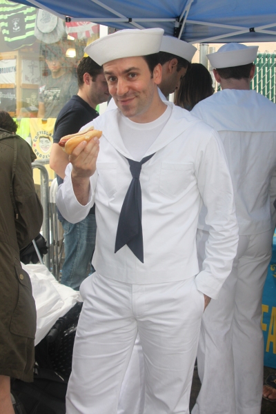 Exclusive Photo Coverage: ON THE TOWN Stars Perform at Nathan's Fourth of July Hot Dog Eating Contest!  Image