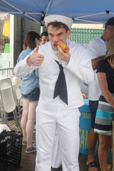 Exclusive Photo Coverage: ON THE TOWN Stars Perform at Nathan's Fourth of July Hot Dog Eating Contest!  Image