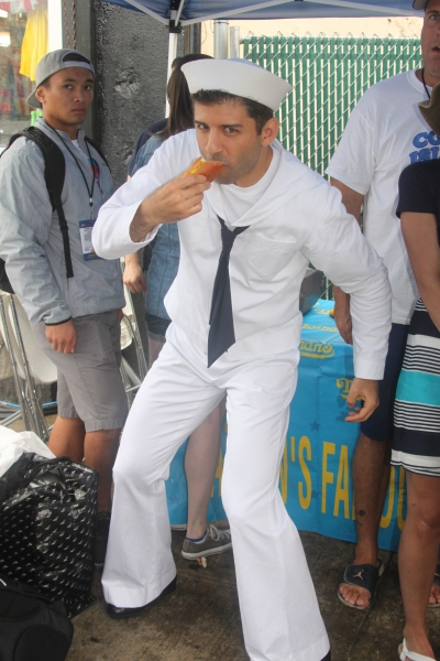 Exclusive Photo Coverage: ON THE TOWN Stars Perform at Nathan's Fourth of July Hot Dog Eating Contest!  Image