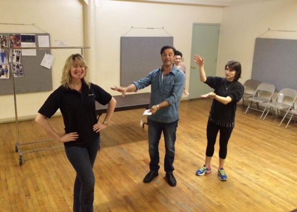 Luba Mason and J Anthony Crane with choreographer Misha Sheilds Photo