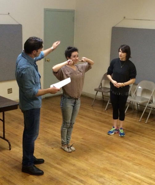 J Anthony Crane, Holland Mariah Grossman with choreographer Misha Sheilds Photo