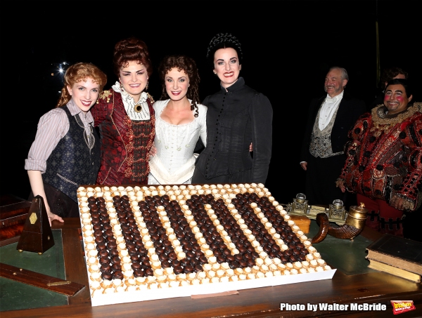 Photo Coverage: Norm Lewis, Sierra Boggess & THE PHANTOM OF THE OPERA Cast Celebrate 11,000 Backstage!  Image