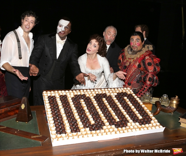 Photo Coverage: Norm Lewis, Sierra Boggess & THE PHANTOM OF THE OPERA Cast Celebrate 11,000 Backstage!  Image