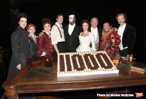 Photo Coverage: Norm Lewis, Sierra Boggess & THE PHANTOM OF THE OPERA Cast Celebrate 11,000 Backstage!  Image