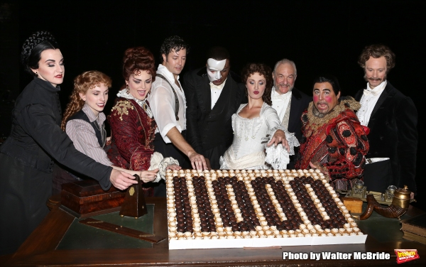 Photo Coverage: Norm Lewis, Sierra Boggess & THE PHANTOM OF THE OPERA Cast Celebrate 11,000 Backstage!  Image
