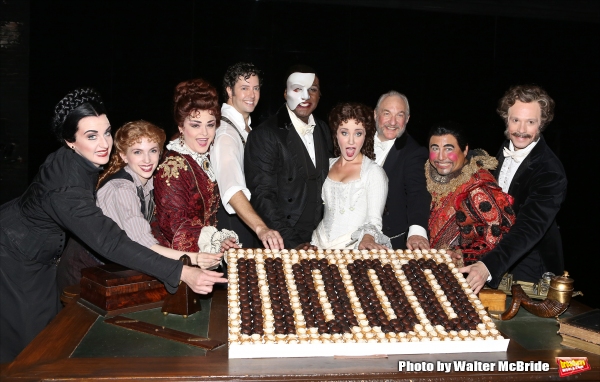 Photo Coverage: Norm Lewis, Sierra Boggess & THE PHANTOM OF THE OPERA Cast Celebrate 11,000 Backstage!  Image