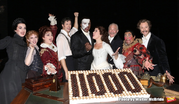Photo Coverage: Norm Lewis, Sierra Boggess & THE PHANTOM OF THE OPERA Cast Celebrate 11,000 Backstage!  Image