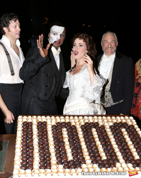 Photo Coverage: Norm Lewis, Sierra Boggess & THE PHANTOM OF THE OPERA Cast Celebrate 11,000 Backstage!  Image