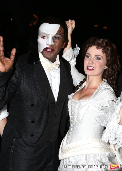Photo Coverage: Norm Lewis, Sierra Boggess & THE PHANTOM OF THE OPERA Cast Celebrate 11,000 Backstage!  Image
