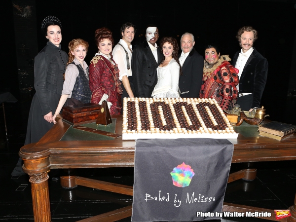 Photo Coverage: Norm Lewis, Sierra Boggess & THE PHANTOM OF THE OPERA Cast Celebrate 11,000 Backstage!  Image
