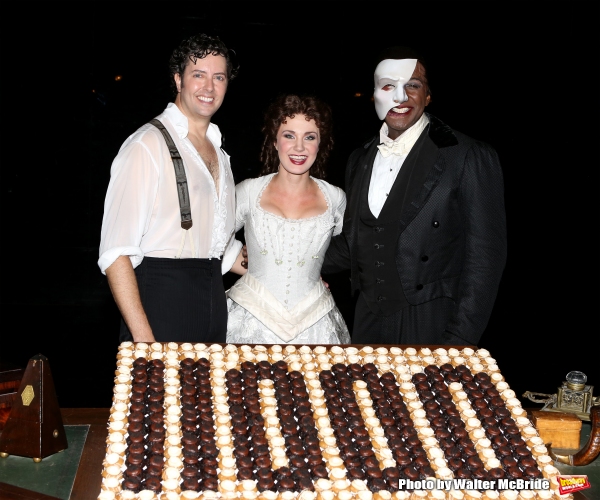 Photo Coverage: Norm Lewis, Sierra Boggess & THE PHANTOM OF THE OPERA Cast Celebrate 11,000 Backstage!  Image