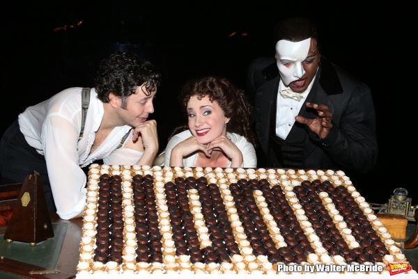 Photo Coverage: Norm Lewis, Sierra Boggess & THE PHANTOM OF THE OPERA Cast Celebrate 11,000 Backstage!  Image