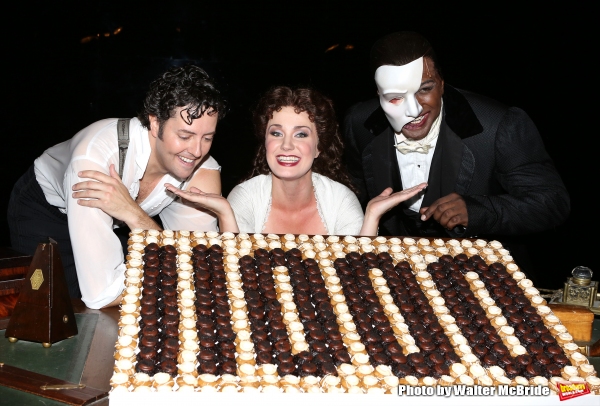 Photo Coverage: Norm Lewis, Sierra Boggess & THE PHANTOM OF THE OPERA Cast Celebrate 11,000 Backstage!  Image