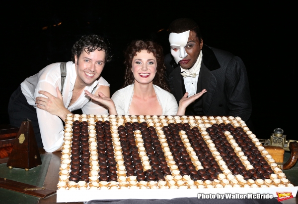 Photo Coverage: Norm Lewis, Sierra Boggess & THE PHANTOM OF THE OPERA Cast Celebrate 11,000 Backstage!  Image