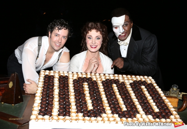 Photo Coverage: Norm Lewis, Sierra Boggess & THE PHANTOM OF THE OPERA Cast Celebrate 11,000 Backstage!  Image