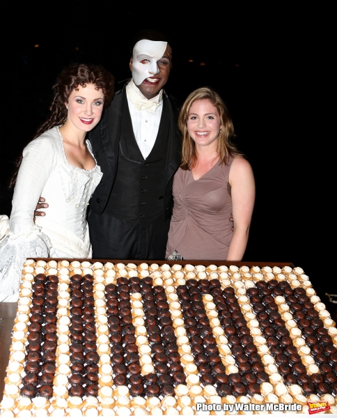 Photo Coverage: Norm Lewis, Sierra Boggess & THE PHANTOM OF THE OPERA Cast Celebrate 11,000 Backstage!  Image