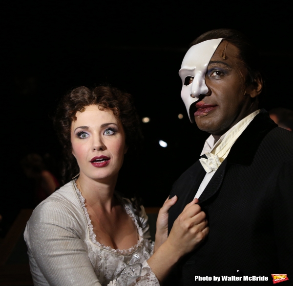 Photo Coverage: Norm Lewis, Sierra Boggess & THE PHANTOM OF THE OPERA Cast Celebrate 11,000 Backstage!  Image