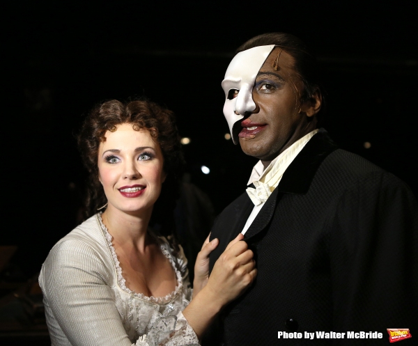 Photo Coverage: Norm Lewis, Sierra Boggess & THE PHANTOM OF THE OPERA Cast Celebrate 11,000 Backstage!  Image