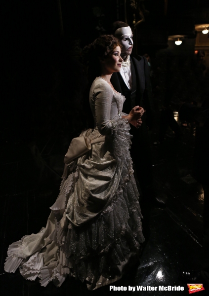 Photo Coverage: Norm Lewis, Sierra Boggess & THE PHANTOM OF THE OPERA Cast Celebrate 11,000 Backstage!  Image