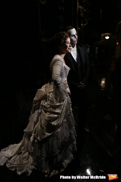 Photo Coverage: Norm Lewis, Sierra Boggess & THE PHANTOM OF THE OPERA Cast Celebrate 11,000 Backstage!  Image