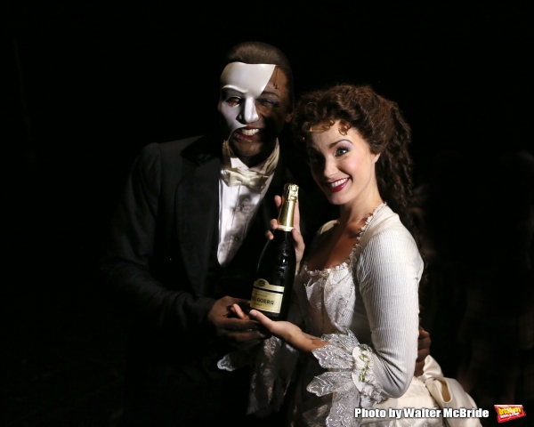 Photo Coverage: Norm Lewis, Sierra Boggess & THE PHANTOM OF THE OPERA Cast Celebrate 11,000 Backstage!  Image