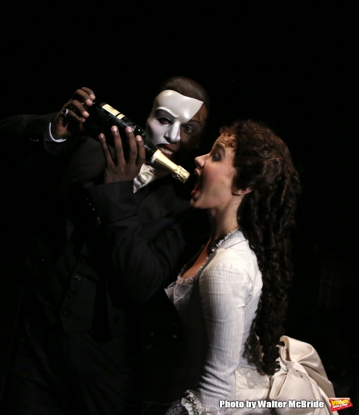 Photo Coverage: Norm Lewis, Sierra Boggess & THE PHANTOM OF THE OPERA Cast Celebrate 11,000 Backstage!  Image