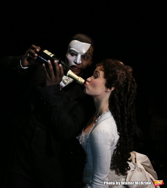 Photo Coverage: Norm Lewis, Sierra Boggess & THE PHANTOM OF THE OPERA Cast Celebrate 11,000 Backstage!  Image