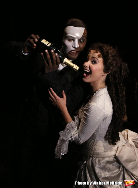 Photo Coverage: Norm Lewis, Sierra Boggess & THE PHANTOM OF THE OPERA Cast Celebrate 11,000 Backstage!  Image