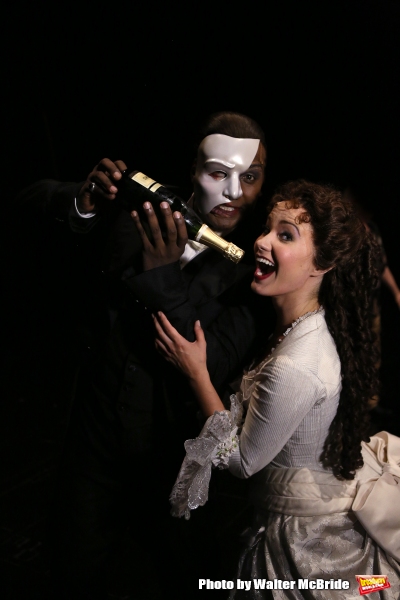 Photo Coverage: Norm Lewis, Sierra Boggess & THE PHANTOM OF THE OPERA Cast Celebrate 11,000 Backstage!  Image