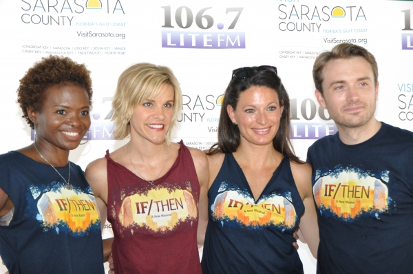 LaChanze, Jenn Colella, Jackie Burns and James Snyder Photo