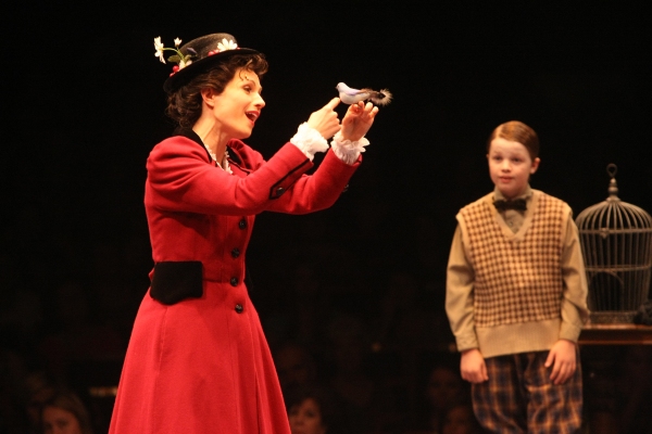 Kelly McCormick (Mary Poppins) and Ben Ainley-Zoll (Michael Banks) Photo