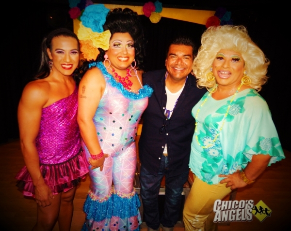 Photo Flash: George Lopez Visits CHICO'S ANGELS 