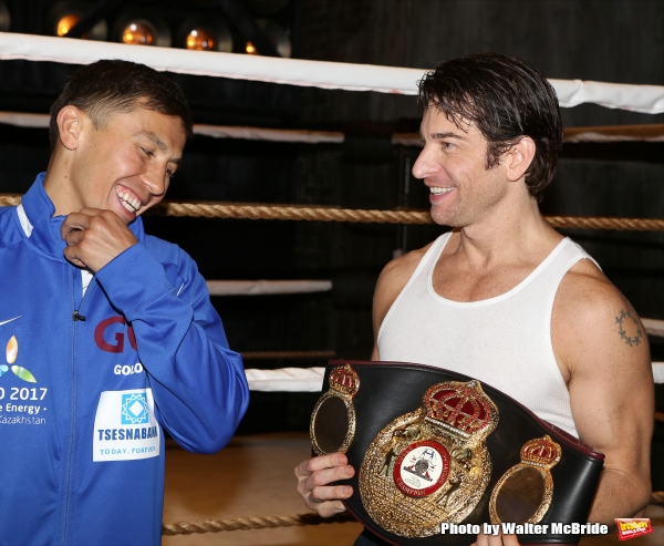Photo Coverage: Backstage with Gennady Golovkin & Michael Buffer at ROCKY!  Image