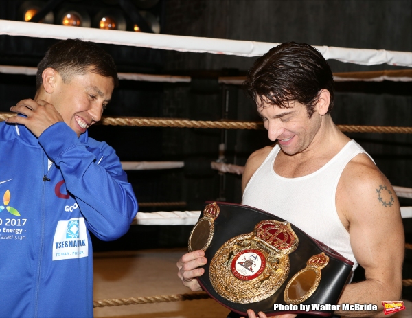 Photo Coverage: Backstage with Gennady Golovkin & Michael Buffer at ROCKY!  Image