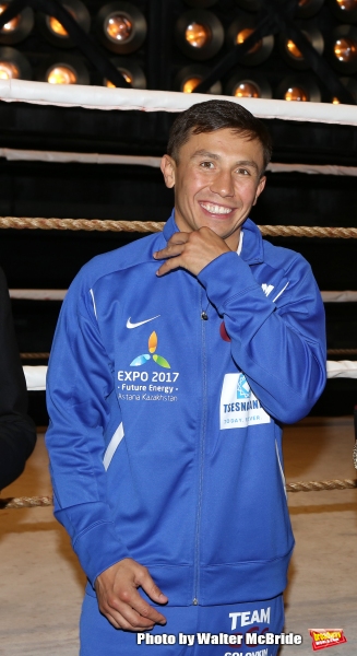 Photo Coverage: Backstage with Gennady Golovkin & Michael Buffer at ROCKY!  Image
