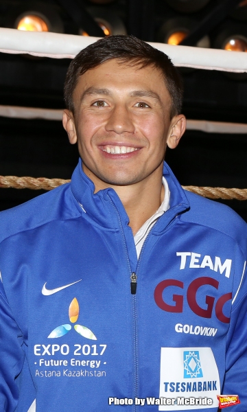 Photo Coverage: Backstage with Gennady Golovkin & Michael Buffer at ROCKY!  Image
