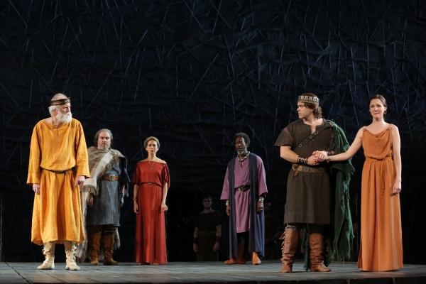 The cast of The Public TheaterÃ¢â‚¬â„¢s free Shakespeare in the Park produc Photo