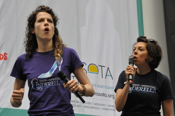 Photo Coverage: Casts of BULLETS, CINDERELLA, PHANTOM & More Visit BROADWAY IN BRYANT PARK! Image